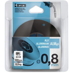 Fil plein alu AlMg5 Ø 0,8 - Bobine S100 / 0,5 kg