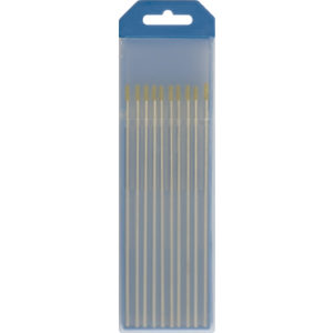 10 Électrodes tungstène WL15 Ø 2,4 - or (AC/DC)