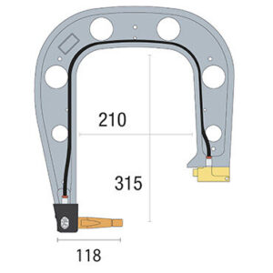 Bras G14 isolé (Réversible)